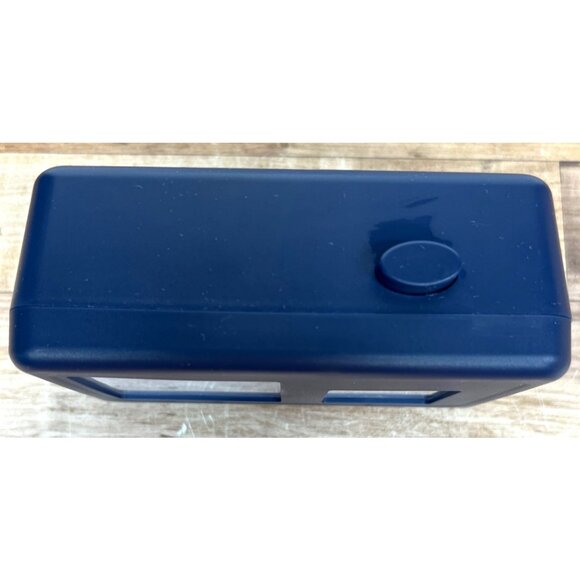 Retro Blue Flip Clock & Calendar Desk Accessory Made In China - Picture 2 of 7